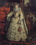 Marcus Gheeraerts Queen Elizabeth with a view to a walled garden Germany oil painting artist